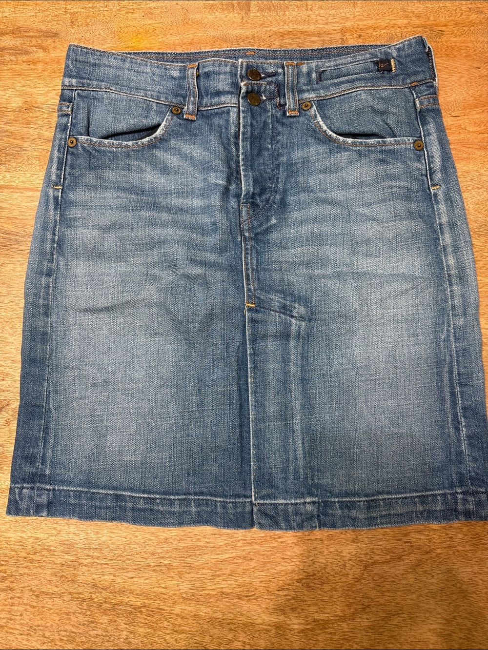 Citizens Of Humanity Blue Denim Mini Skirt